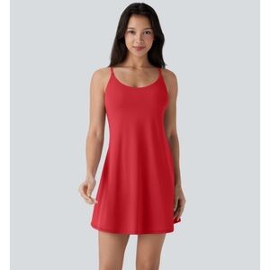 NWT Halara softlyzero molded cups active dress easy peasy style size S. Holiday!